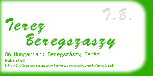 terez beregszaszy business card